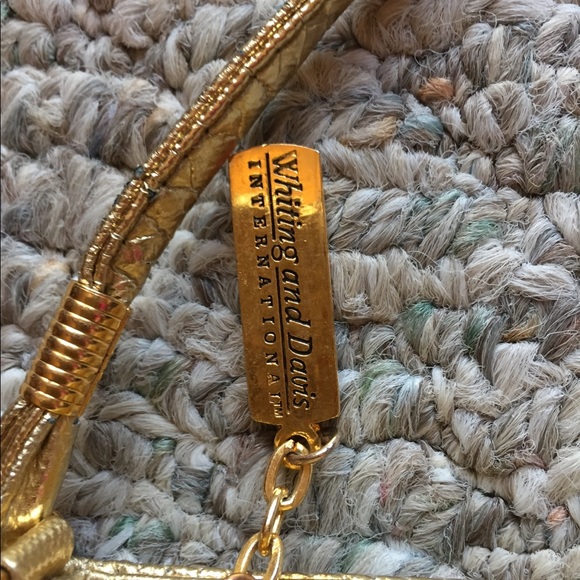 VTG Whiting & Davis Bag Gold Mesh - Picture 6 of 6